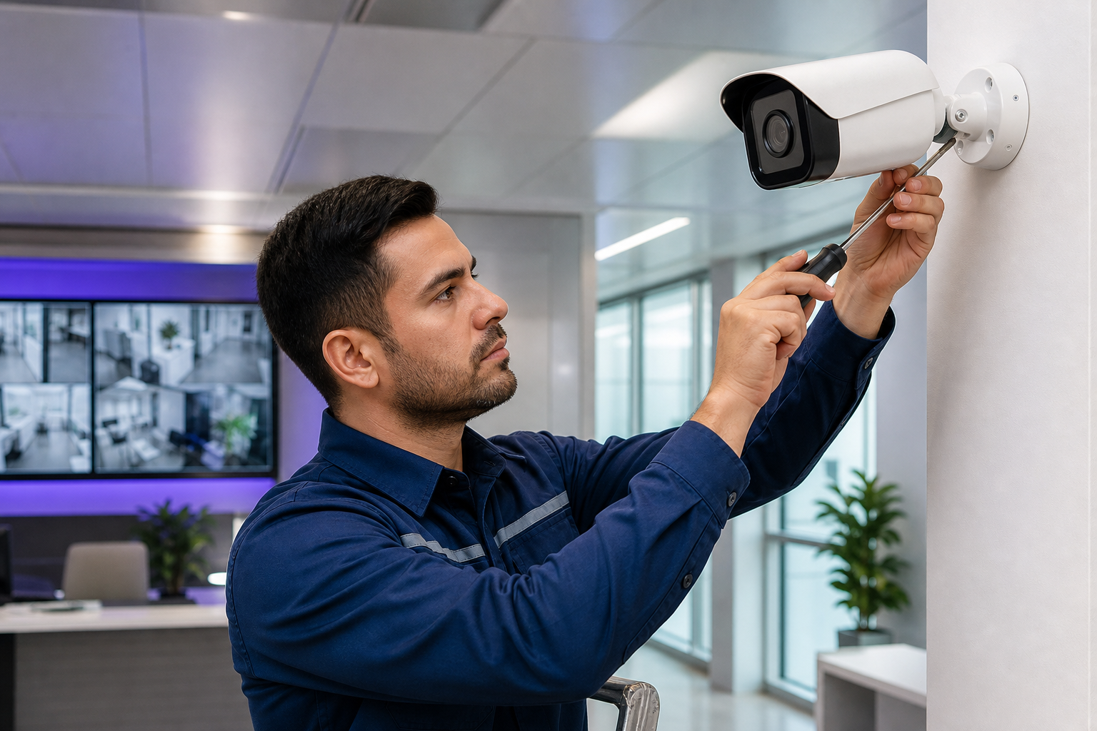 Commercial CCTV installation